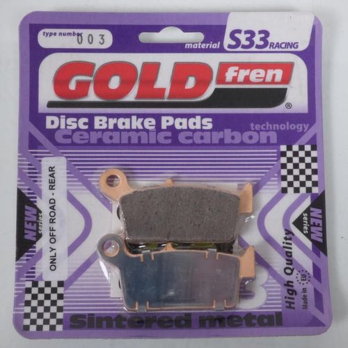 Plaquette De Frein Gold Fren Pour Moto Honda 125 Cr R 1987-2001 Ar Neuf