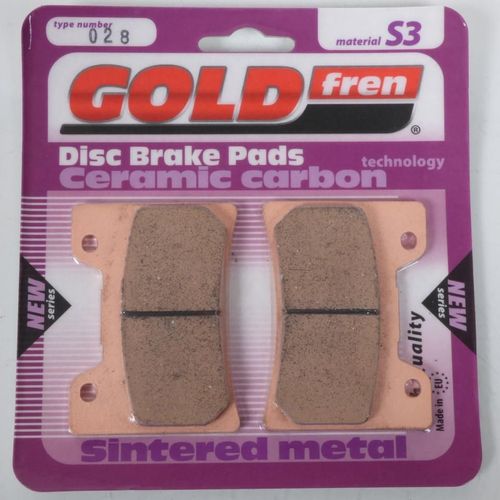 Plaquette De Frein Gold Fren Pour Moto Yamaha 1000 Fzr Exup 1989 À 1990 Avg/Avd / Fourche Standard Neuf
