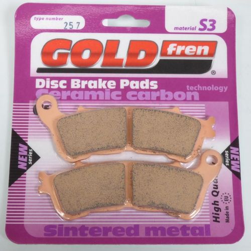 Plaquette De Frein Gold Fren Pour Scooter Honda 125 Sh I 2014 À 2016 Avg / Avec Abs / Etrier 3 Pistons Neuf