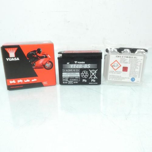 Batterie Yuasa Pour Moto Ktm 125 Duke Après 1998 Yt4b-Bs / 12v 2.4ah Neuf