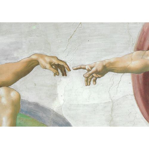 Italie, Belle Carte Postale Neuve, Cité Du Vatican, Oeuvre De Michel-Ange, "La Création De L'Homme", Détail.