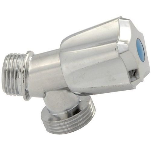 Robinet de machine à laver - Laiton chromé - Mâle 1/2" - Mâle 3/4" SFERACO