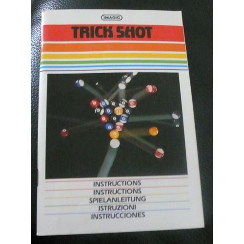 Imagic : Notice - Mode D'emploi Trick Shot Pour Atari 2600 (1982)