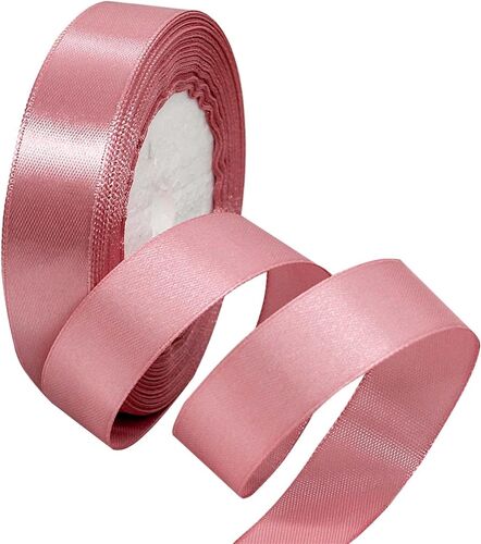 Kal-Ruban De Satin Rose Poudré 20mmx23m,Ruban Boite Gateau Ruban Rose Poudré Satin Pour Cadeau Emballage,Ruban Tissu Pour Noel Cérémonie Mariage Artisanat Décoration,Bouquet Voitures, Anniversaire