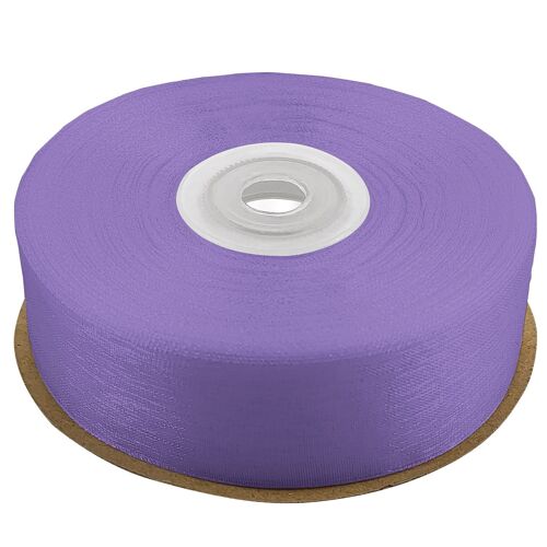 Kal-Ruban 25mm X 32m Couleur Lavande Ruban Décoratif Ruban Cadeau Satin Et Organza Tissu Mousseline Pour Décoration Bricolage Mariage Fête Festival Emballage Paquet Cadeaux Cartes Diy