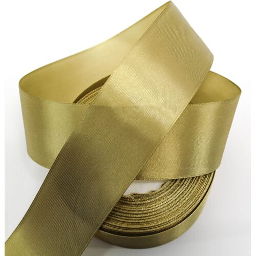 Kal-Ruban De Satin De 22 M De Large - 40 Mm De Large - Ruban Décoratif De Noël Et De Mariage - (Cappuccino, 22 M)