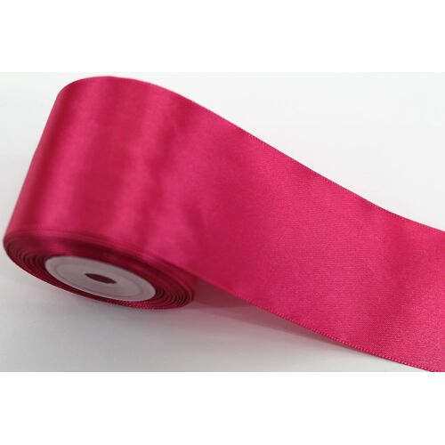 Kal-Ruban De Satin De Qualité Supérieure - 10 M - 50 Mm - Ruban Décoratif Pour Noël, Mariage - Fuchsia