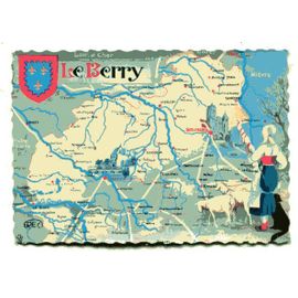 Carte Postale - Cartographie Du Berry