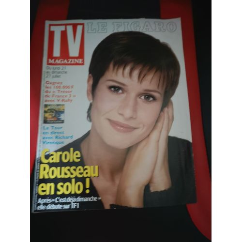 Tv Magazine N°16461 Juillet 1997 Carole Rousseau / Richard Virenque