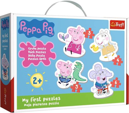KAL-Tr36086, Baby Puzzle Peppa Pig - 18 Teile, Peppa Pig Puzzle Mit Extra Großen Teilen