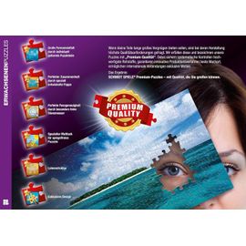 Spiele 57380 Famille Panda à la Cascade, Puzzle de 500 pièces