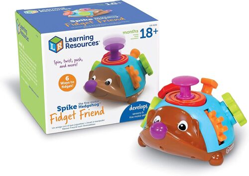 JGD-Spike la motricité Fine Hérisson ami agité, Jouet Fidget, Jouet Tactile pour Tout-Petits et Enfants d'âge préscolaire, 6 activités Fidget, à partir de 18 Ans