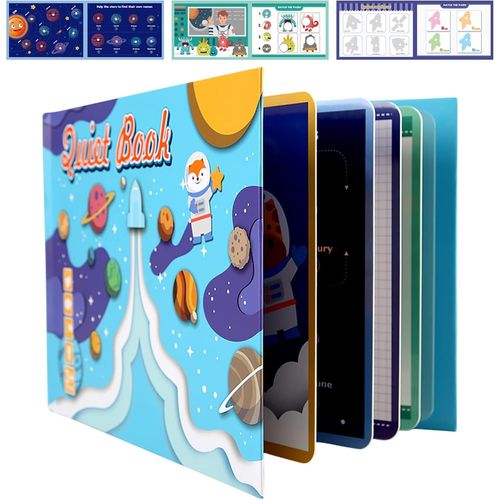 KAL-Quiet Book, Livre Calme Montessori Pour Tout-Petits - Jouet Sensoriel 3D Interactif Pour Enfants De 1 À 4 Ans