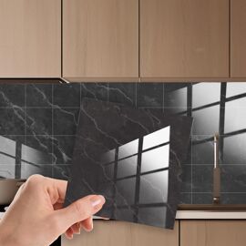 Lot 20 Carreaux Adhésifs Effet Marbre - 30x60 Cm - Autocollant Pour Sol/mur - Neuf