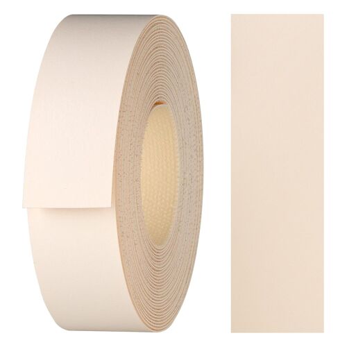 KAL-Ruban Adhésif Pour Bords En Mélamine Avec Adhésif Thermofusible, 21 Mm X 5 M, Ruban Adhésif Thermocollant Pour Étagères Et Panneaux, Décoration : Ivoire