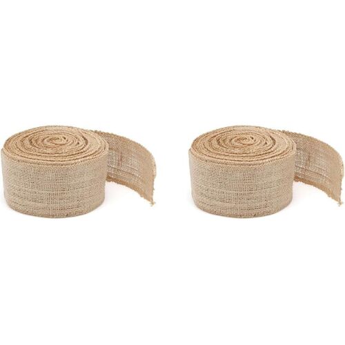 KAL-Ruban De Jute Naturel 6Cm X 10M Bj106N (Lot De 2)