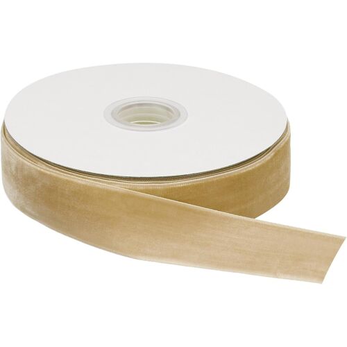 KAL-Ruban De Velours 2,5Cm X 9M, 1 Pouce X 10 Yard Simple Visage Bobine Soyeux Pour Noël Diy Artisanat Cadeau Emballage Arc Décoration Kaki