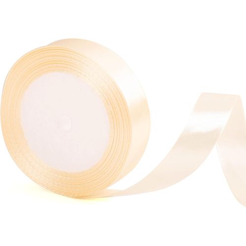 Ruban De Satin Ivoire-20 Mm De Large X 22 M,Idéal Pour Emballage Cadeau,Mariage,Noël Et Travaux Manuels