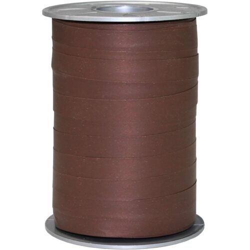 KAL-C.E. Pattberg Ruban Cadeau Mat Espresso, 200 M De Bolduc Pour Emballage, Bolduc Largeur 10 Mm, Accessoire De Décoration & Bricolage Diy, Ruban Décoratif Pour Présents, En Toute Occasion
