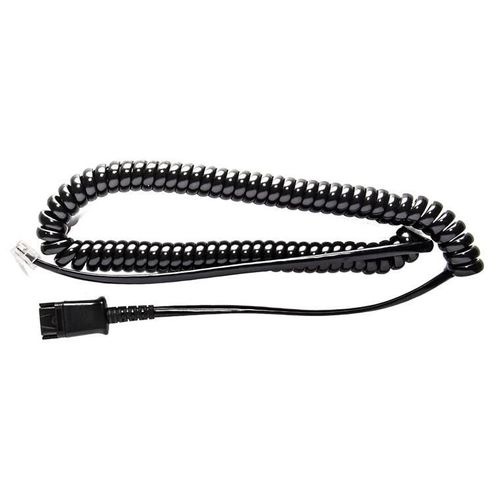 V7 BL-02+P - Câble pour casque micro - RJ-9 mâle pour Déconnexion rapide - 2 m - noir