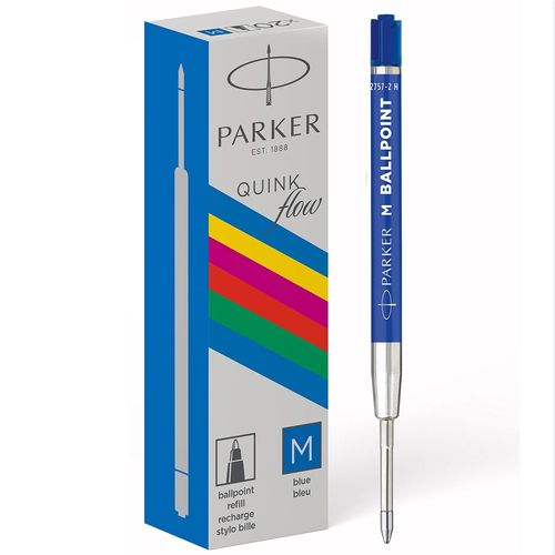 Parker Lot De 20 Recharges Pour Stylo À Bille Quinkflow Eco, Bleu