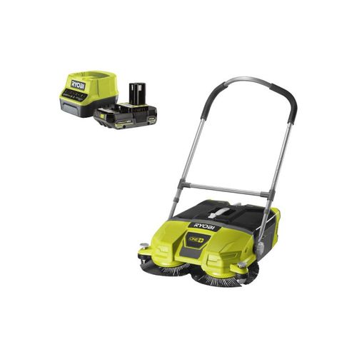 Pack RYOBI Balayeuse motorisée R18SW3-0 - 18V One+ - 533 mm - 1 batterie 2.0Ah - 1 chargeur rapide RC18120-120