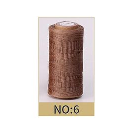 Fil Ciré Pour Cuir,50m,0.8mm D'épaisseur,Pour Outil D'artisanat,Couture À La Main,Plat - Type No.6