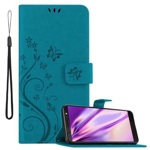 Coque Pour Motorola Moto G6 Plus Housse Etui Protection Floral Pochette Case