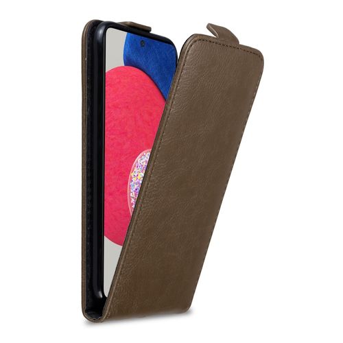Coque Pour Samsung Galaxy A52 (4g / 5g) / A52s En Marron Café Housse De Protection Étui Au Design Flip Avec Fermeture Magnétique