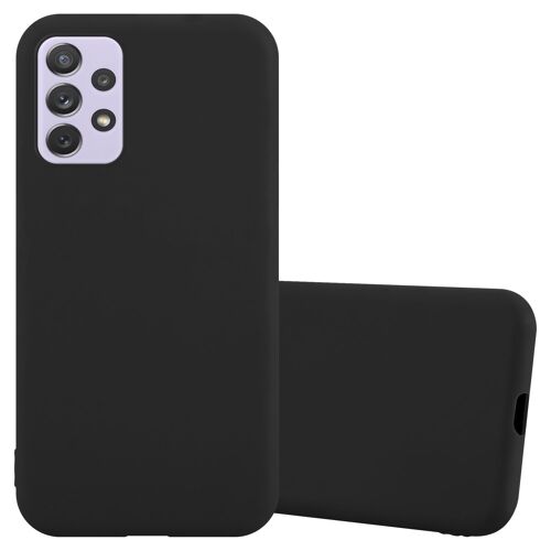 Cadorabo Housse compatible avec Samsung Galaxy A73 5G en CANDY NOIR - Étui de protection en silicone TPU flexible