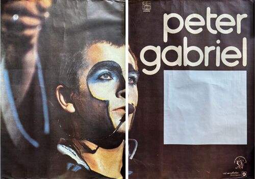 Peter Gabriel - 2 Parties - Taille : 100x140cm - Affiche - Envoie Roulé