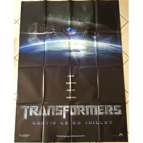 Transformers - Version Préventive - Rare - Taille : 116x158cm - Affiche Originale De Cinéma - Envoi Plié