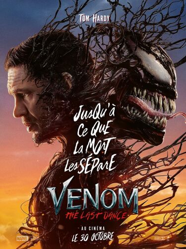 Venom - 2024 - The Last Dance - Tom Hardy - Taille : 120x160cm - Affiche Originale De Cinéma - Envoi Roulé