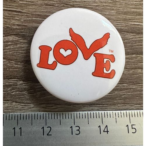 Coldplay - Love - Concert Badge Orange - Badge
