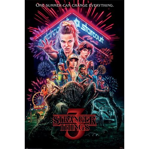 Stranger Things - Été 1985 Taille : 61x91,5cm - Affiche - Envoie Roulé