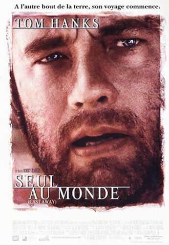 Seul Au Monde - Tyom Hanks Taille : 40x60cm - Affiche Originale De Cinéma - Envoi Plié