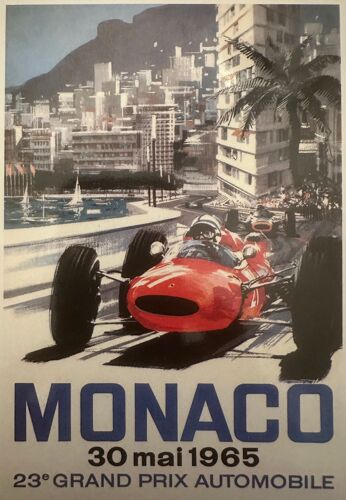 Monaco - Grand Prix 1965 - Mickael Turner - Taille : 10x15cm - Carte Postale