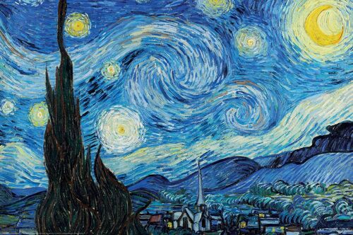 Vincent Van Gogh - Starry Night Taille : 61x81,5cm - Affiche - Envoie Roulé