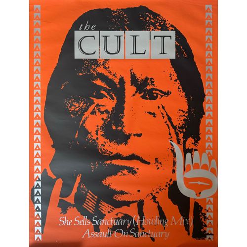 The Cult - She Sell Sanctuary 1985 Taille : 74x102cm - Affiche - Envoie Roulé
