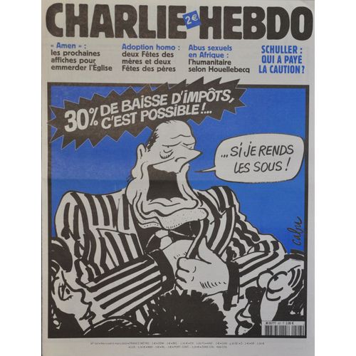 Vends Collection Charlie Hebdo Du 18 Juin 1997 Au 31 Décembre 2024, Année Par Année. Collection Charlie Hebdo Année 2002 Complète Numéro N° 498 À 550