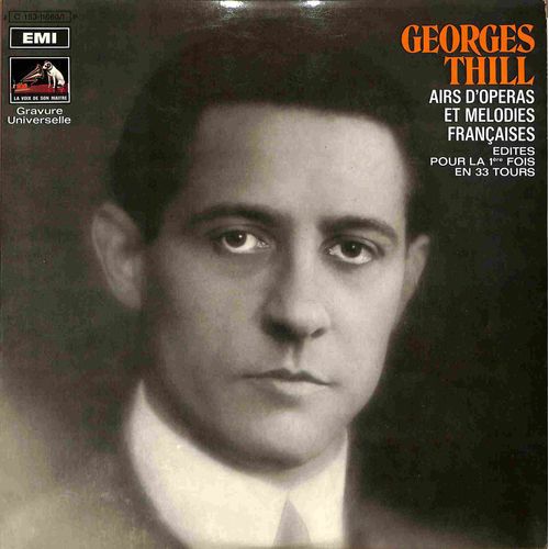 Vinyle 33t "Georges Thill - Airs D’Opéras Français