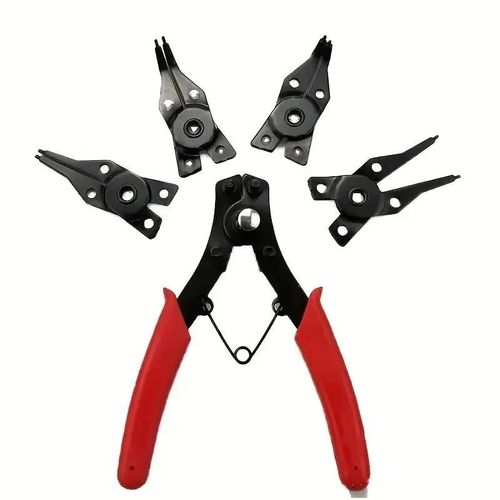 Ensemble de pinces à circlips 4 en 1, pinces à circlips, pinces à sertir multiples, pinces amovibles, pinces à circlips de retenue, outils manuels multifonctionnels