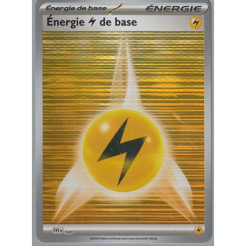Carte Pokémon - Energie De Base - Sve Fr 020 - Electrique - Reverse - Ev10,5