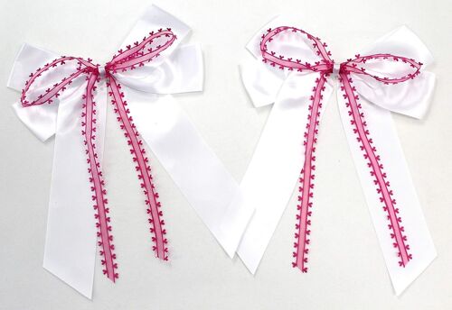 Kal-Grand Noeud En Satin De 20 X 30 Cm - Sans Bricolage - En Forme De Coeur - Pour Cadeau De Mariage