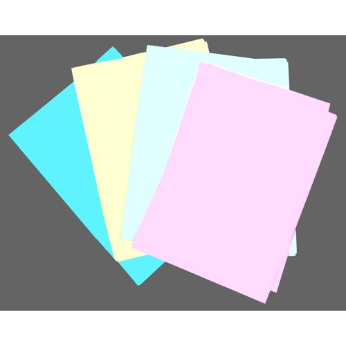 Papeterie : Bristol A4 Couleur Variées - Lot 10 Feuilles
