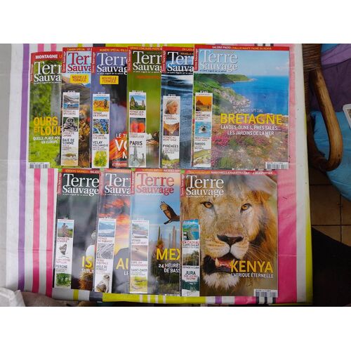 Lot De 10 Magazines Terre Sauvage - Année 2008