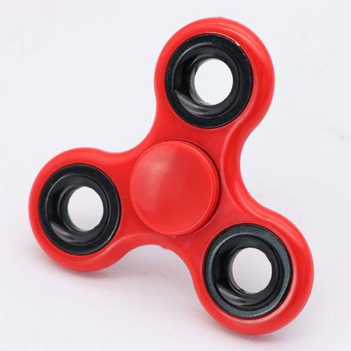Fidget Spinner EDC Toy ABS Plastic Three-Leaf Finger Spinner Red