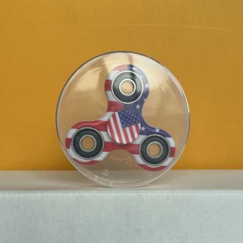 Fidget spinner anti-stress EDC Toy en plastique ABS, trois pales entre les doigts, fidget spinner anti-stress sans perçage, trois pales avec axe imprimé, modèle 4