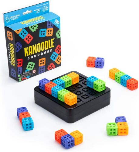 KAL-Learning Resources Kanoodle Sudoqube ¿ Puzzle 3D Brain Teaser, Jeu De Sudoku Pour Enfants, Jeux De Voyage, Cadeaux Pour Enfants À Partir De 7 Ans