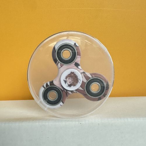 Fidget spinner anti-stress EDC Toy en plastique ABS, trois pales entre les doigts, fidget spinner anti-stress sans perçage, trois pales avec axe imprimé, modèle 12